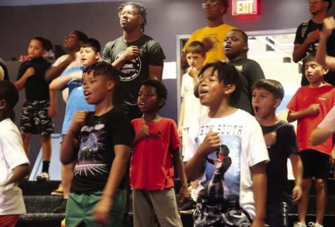 Teaching and worship were part of ATLAS camp’s summer programming for rising kindergarten through sixth-grade students. CONTRIBUTED