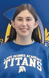 Lake Oconee Academy student Shelby Marulo.