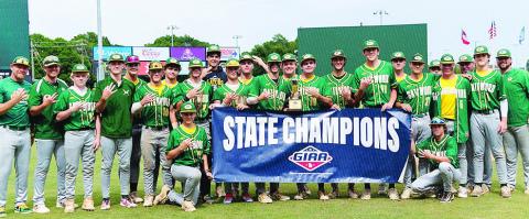 The Gatewood Gators pose for a photo after defeating Southwest Georgia Academy to win the GIAA Class 2A state championship. CONTRIBUTED