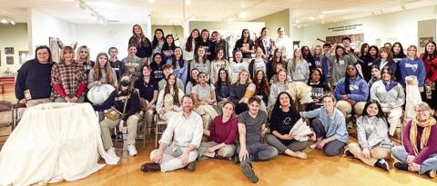 Students from Lake Oconee Academy recently attended a live performance at the Steffen Thomas Art Museum. CONTRIBUTED