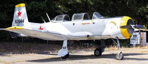 The CJ6 Nanching ’56 Red Thunder ‘Nanny’ was a type of training plane for the Chinese and was the entry-level plane to warplanes of today. Only 250 were imported into the U.S. and were made between 1958-63, all from 1930s technology. (LEIGH LOFGREN/Staff)