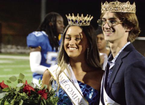 Lake Oconee Academy named its 2022 Homecoming King and Queen, William Goss and Paris Jaronski, earlier this month. BRENDAN KOERNER/Staff