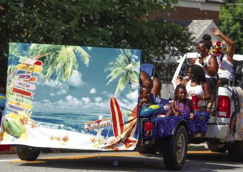 The floats by Stay Country and Luxury Dream Vacations were awarded following the 2025 Dairy Festival Parade. IAN TOCHER/Staff