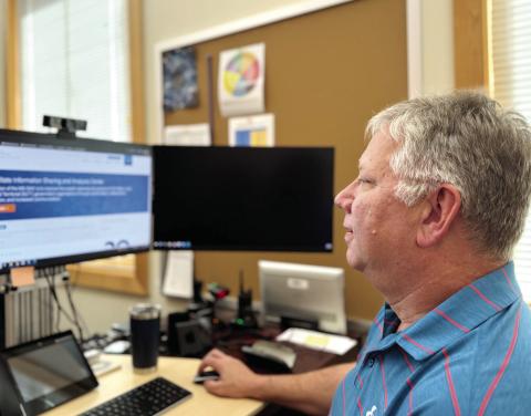 Jay Crawley at LOA is responsible for cybersecurity at the school. MAUREEN STRATTON/Staff