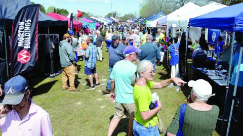 Large, happy, Lake Country crowds filled the aisles of The Big Event last Saturday, where more than 180 vendors displayed, demonstrated, and sold their products and services.