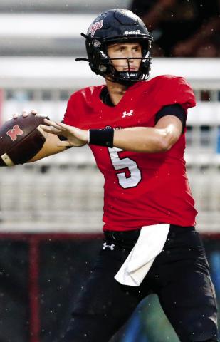 Morgan County senior quarterback Davis Strickland recently announced his commitment to the University of West Georgia. LANCE McCURLEY/Staff