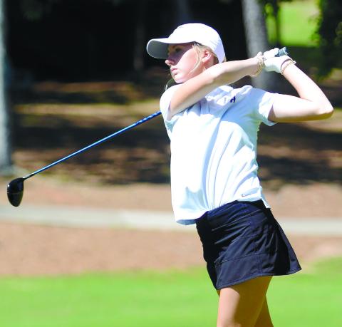 Kallyn Black is one of the best golfers for her age in the state of Georgia. BRENDAN KOERNER/Staff