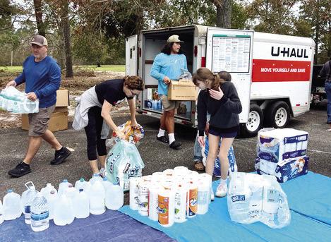 Lake Oconee Academy parents, students, and teachers pooled their resources to deliver much-needed supplies to nearby communities affected by Hurricane Helene. CONTRIBUTED
