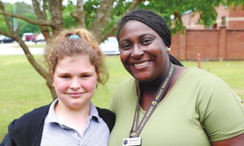 Abbigail Webb and Ms. Richardson, language arts teacher. CONTRIBUTED