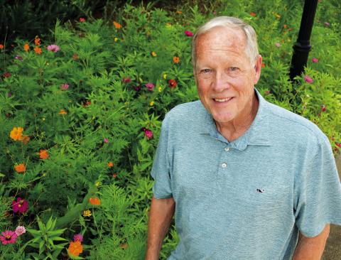 Harbor Club resident Ken McPherson transformed a roadside patch of weed-infested grassland into an inviting wildflower garden for neighbors and visitors to enjoy. IAN TOCHER/Staff