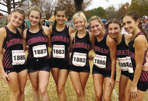 From left to right: Addie Harper, Reese McPherson, Madison McKee, Cailyn Berisko, Morgan McCormack, Ari Paine and Brenna Garrett. CONTRIBUTED