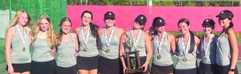 The Lake Oconee Academy girls tennis team didn’t win their second-straight state championship, but made an appearance in the Final Four and secured their fourth-straight region title. CONTRIBUTED