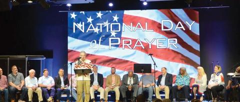 Pastors from Greene and Putnam counties or their substitutes came together to share prayer, sermons, and words of wisdom for National Day of Prayer. CONTRIBUTED