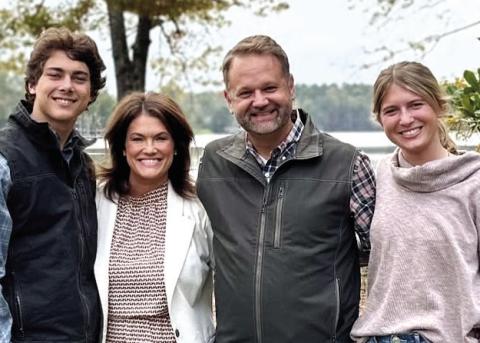Incoming Sheriff Tyler Hooks and his family. CONTRIBUTED