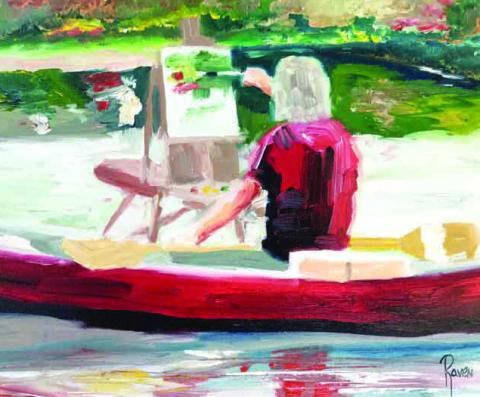 This painting by Raven Waters will be among the artworks displayed Feb. 1 to June 28 as part of the Touch Grass exhibition at the Steffen Thomas Museum of Art, presented by STMA and Georgia Writers Museum. CONTRIBUTED