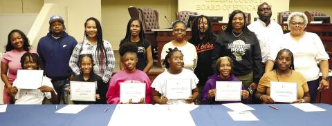 India Armstrong, Kaden Ferrell, Sydney Ford, Carmen Freeman, and Ja’Mia Gresham from Anita White Carson Middle School and Marcus Rhodes from Lake Oconee Academy make up the Greene County School System’s seventh class of REACH scholars