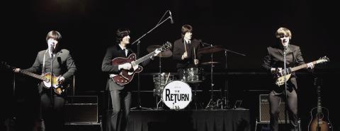Like a time machine, The Return takes audiences back to pivotal moments of rock ‘n roll history as experienced by John, Paul, George, and Ringo, the original members of The Beatles. CONTRIBUTED