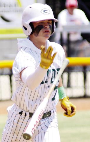 In addition to GIAA 2-A All-Region and All-State recognitions, Gators’ slugger Ames Johnson shared co-Player of the Year honors with teammate Wilson Moore. TREY NORRIS/Staff