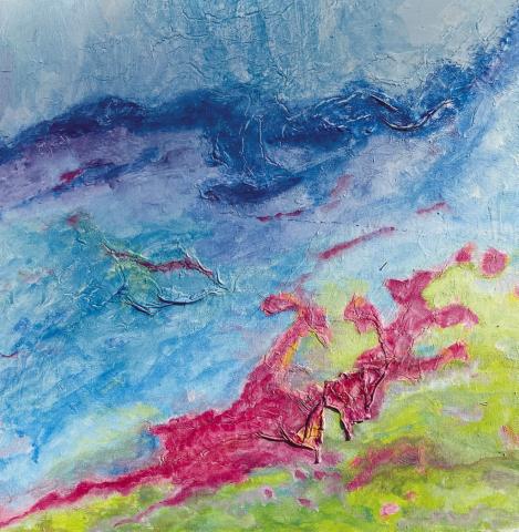 Perspective a mixed media on canvas by Bev Jones. COURTESY OF BEV JONES