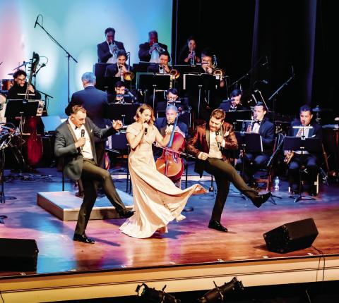 Broadway stars Emily Padgett and Josh Young, and award-winning big band singer Matt Ford, combined to present Broadway Sings for OPAS last Friday in Greensboro. CONTRIBUTED