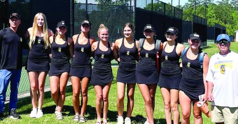 The Lake Oconee Academy girls tennis team fell to Telfair County in the Class A Division II state championship on May 13 in Rome. CONTRIBUTED
