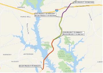 According to the GDOT website, the entire SR44 widening project will be approximately 10.5 miles in length. CONTRIBUTED