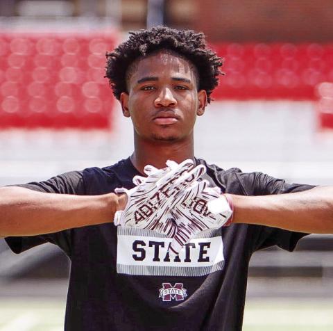 Greene County senior football player Steve Miller recently committed to Mississippi State over the weekend during his official visit to Starkville. (LANCE McCURLEY/Staff)