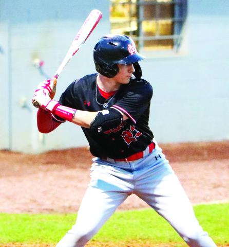 Morgan County sophomore Ty Tillery (23) at the plate against Jefferson on March 4. LANCE McCURLEY/Staff