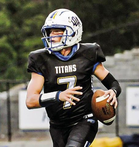 Lake Oconee Academy quarterback Ike O’Neal (7) will lead the team’s offense this year. (CHARLES JORDAN/Staff)
