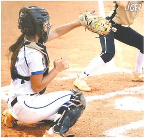 Mary Claire McCommons was recognized by head coach Keetah Singleton for her impressive skills behind the plate. CONTRIBUTED