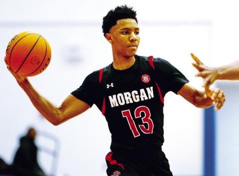 Morgan County head coach Cody Anderson said sophomore wing Garrett Ward (13) has been a key contributor to the team’s success so far this season. LANCE McCURLEY/Staff