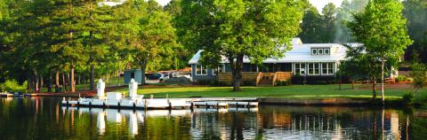 Located on the Richland Creek side of Lake Oconee, The Boathouse features a rustic and inviting restaurant and banquet room. (CONTRIBUTED)