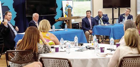 Multiple state and county representatives spoke at the Chamber of Commerce Breakfast Panel May 14. CONTRIBUTED