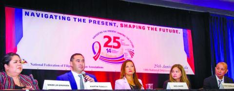Speakers of the 14th National Empowerment Conference of the National Federation of Filipino American Association, the largest non-partisan, non-profit organization of Filipino American institutions, businesses and individuals. CONTRIBUTED