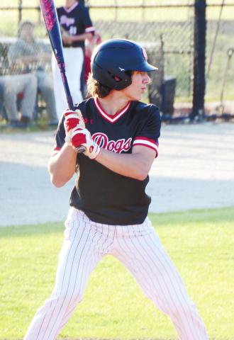 Morgan County's Ethan Mizell (41) waits on a pitch during the sixth inning of a game against Harlem High School last Tuesday. BRENDAN KOERNER/Staff
