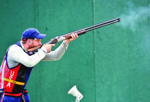 Eatonton’s Vincent Hancock competes at the 2016 summer Olympics in Rio de Janeiro, Brazil. (File Photo)