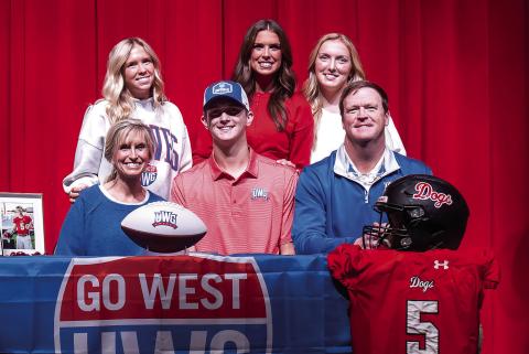 Morgan County senior quarterback Davis Strickland signed to play football at West Georgia. SKYLA MORRIS/Staff