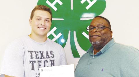 Each year, the Greene Area Cattlemen’s Association sponsors $1000 scholarship to area schools, applications are received from all schools in Greene, Hancock, and Taliaferro County. Home-schooled Mac Heuer (left) is this year’s recipient. CONTRIBUTED