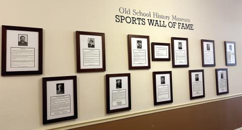 The Old School History Museum (OSHM) Sports Wall of Fame was unveiled Sunday, featuring 11 Putnam County athletes and coaches already enshrined in a major hall of fame for their respective sports.