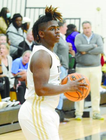 RJ Monford (24) has been one of Greene County’s sophomores that have seen a lof of minutes this year. BRENDAN KOERNER/Staff