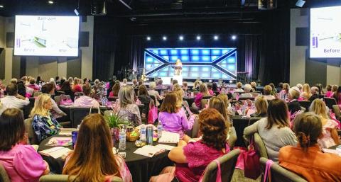 Circle of Love Executive Director Kimberly Bennett speaks at the conference. LEIGH LOFGREN/Staff