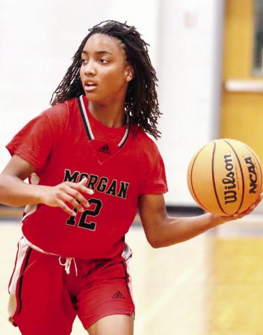 Morgan County freshman Miracle Ward (12) has been a key role player this season. LANCE McCURLEY/Staff