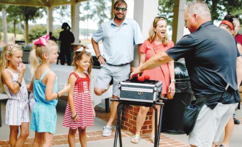 Mark the Magic Man entertained youngsters who attended Picnic at the Pavilion. CONTRIBUTED