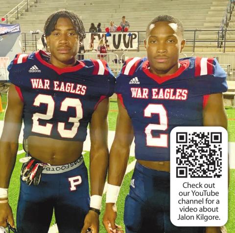 Jalon Kilgore (23) and Gerald Kilgore (2) pose for a photo after a game together. CONTRIBUTED