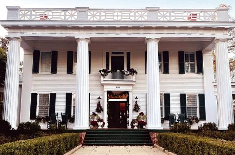The Joshua Hill House, circa 1840, is just one of many significant homes on tour during this year’s Holiday Tour of Homes in Madison. CONTRIBUTED