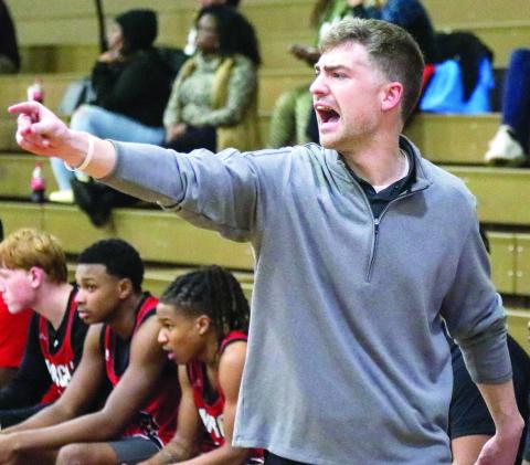 Morgan County head coach Cody Anderson is proud of his team for battling through adversity early in the season. LANCE McCURLEY/Staff
