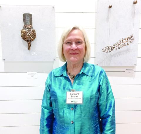 The artist, Barbara Mann.  LEIGH LOFGREN/Staff