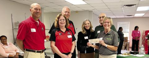 Elks Kevin Baker, Beth Colie & Bob Colie presented a $2,000 check to the Greene County Food Pantry’s Nancy DiSpirito, Steve Ruzika and Becky Smith. CONTRIBUTED
