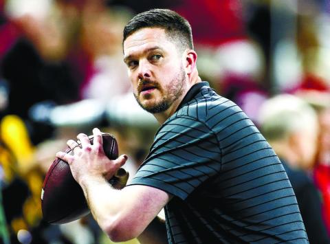 Dan Lanning served as defensive coordinator and outside linebackers coach during Georgia’s 2021 national championship campaign. Photo by TONY WALSH/UGA Athletics