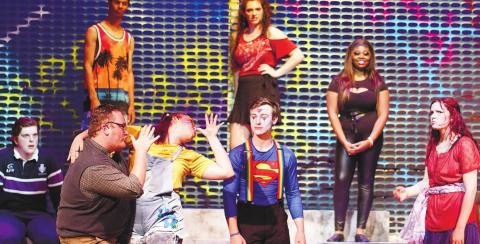 For two weeks, the performers worked on learning lines, choreography, vocals, costumes, props and the set before debuting “Godspell” last week. CONTRIBUTED